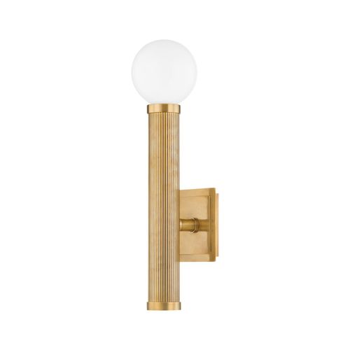Vintage Brass One Light Wall Sconce from the Pienza Collection