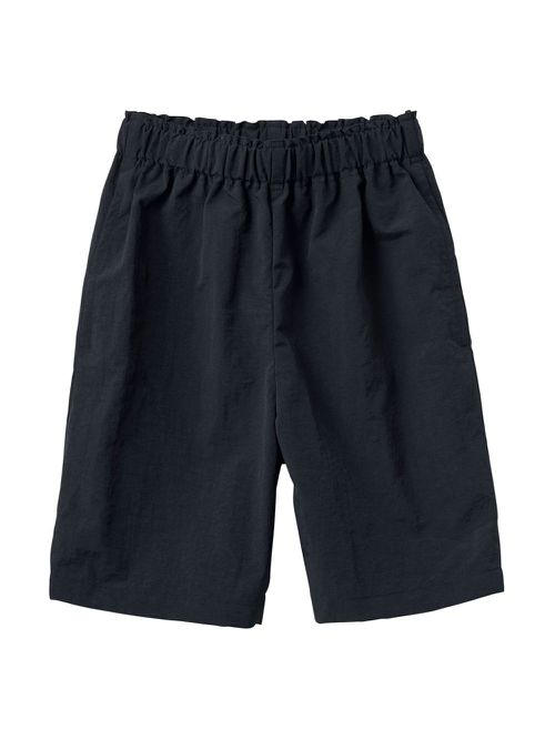 Logo-print slip-on shorts - Black