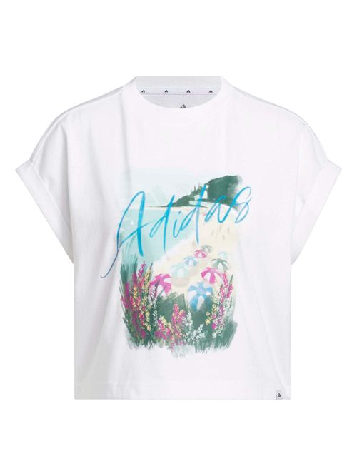 ADIDAS SPORTSWEAR Maglia funzionale 'Summer Romance' azzurro / verde scuro / orchidea / bianco