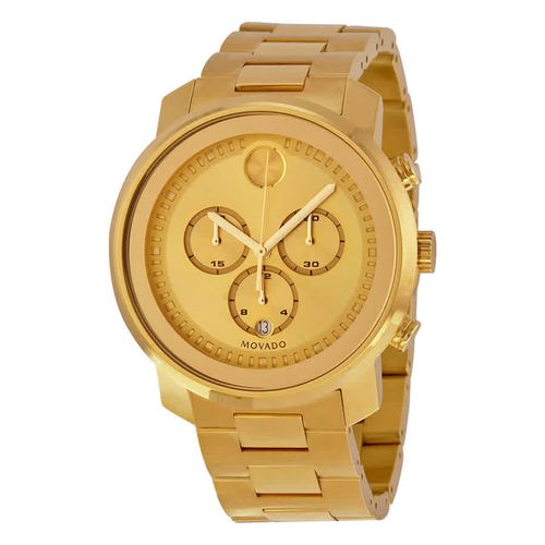 Bold Champagne Dial Yellow Gold Ion-plated Mens Watch 3600278