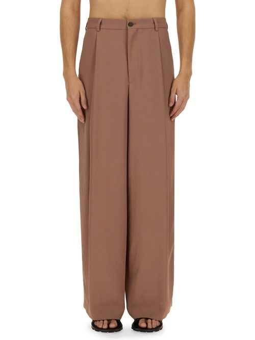 Wide-Leg Acetate Trousers