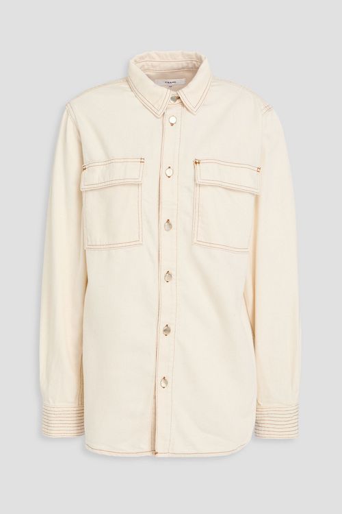 The Trapunto denim shirt - White - XS