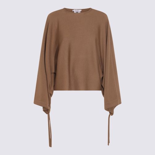 Beige Wool Knitwear