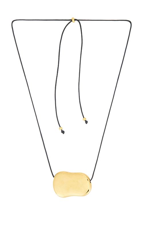 Heaven Mayhem Julia Long Pendant Necklace in Metallic Gold
