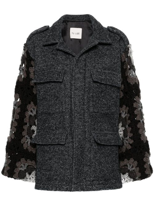 Sahara crocheted jacket - Grey