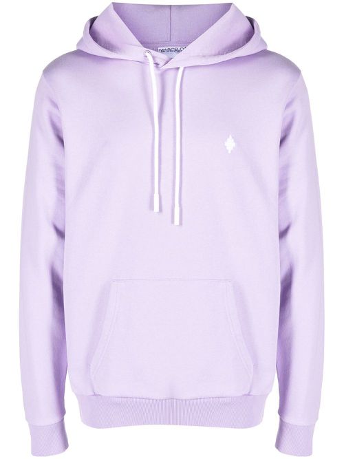 Cross organic cotton hoodie - Purple