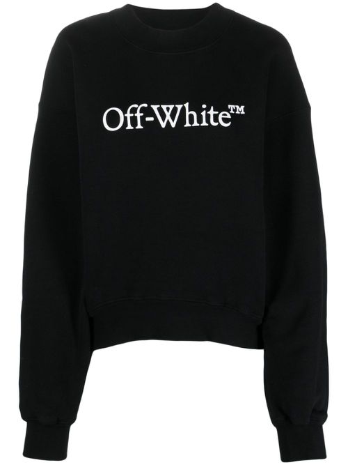 Bookish logo-print cotton sweatshirt - Black