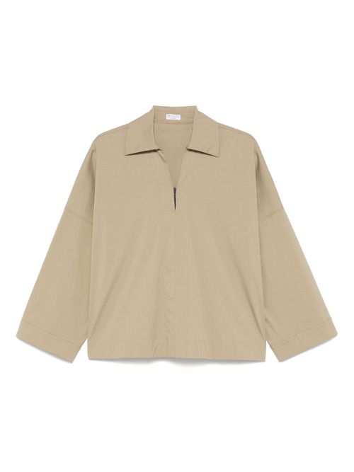Brunello Cucinelli drop-shoulder blouse - Green