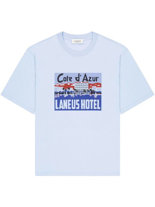 Laneus graphic-print T-shirt - Blue