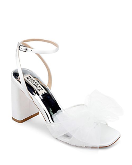 Women's Tess Tulle Bow Block Heel Sandals
