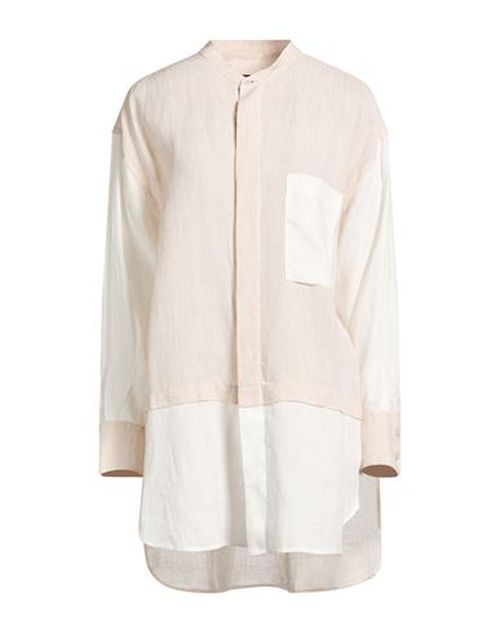 Woman Shirt Beige Size 4 Linen
