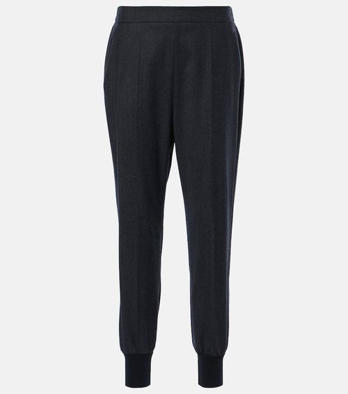 Wool flannel sweatpants