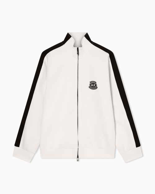 Stretch bonded cotton sweatshirt