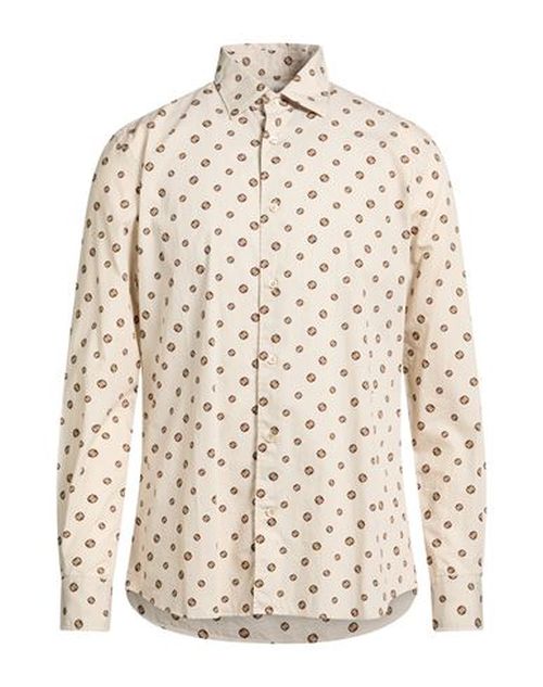 By Slowear Man Shirt Beige Size 15 Cotton