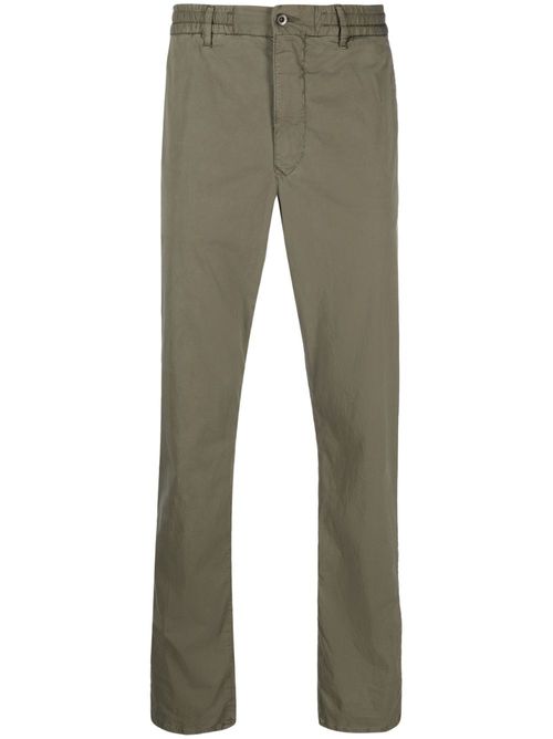 Plain loose-fit trousers - Green