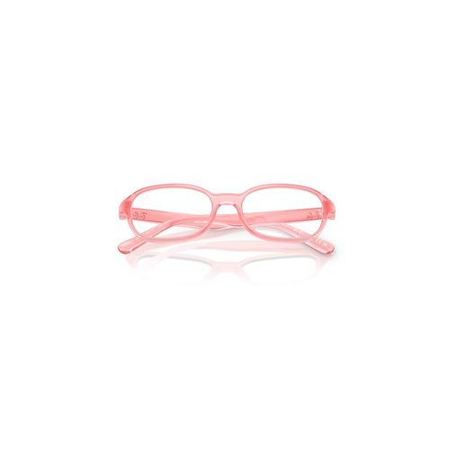 Ray-Ban Rb1904 Optics Kids Bio-based Optical Transparent Light Pink Frame Clear Lenses Polarized 46-15