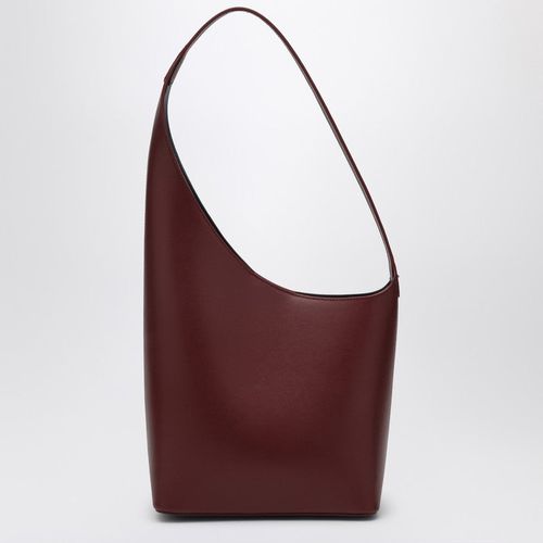 에스더 에크메 Bordeaux Leather Demi Lune Bag