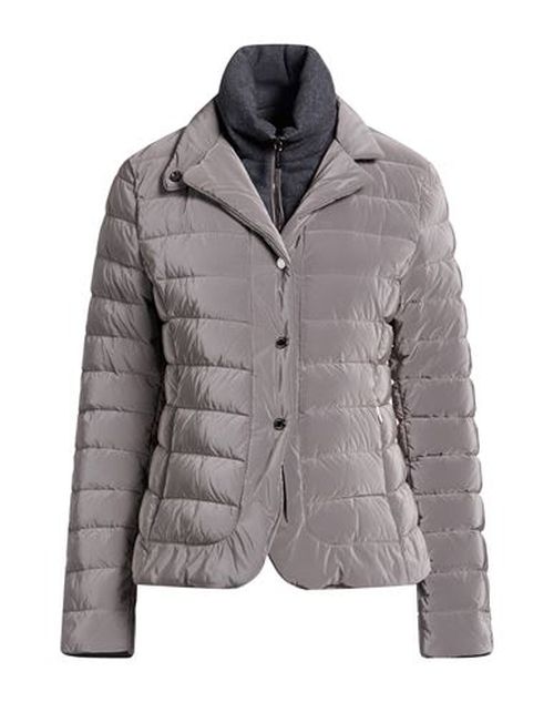 Woman Puffer Taupe Size 4 Polyamide, Polyester, Wool, Cashmere
