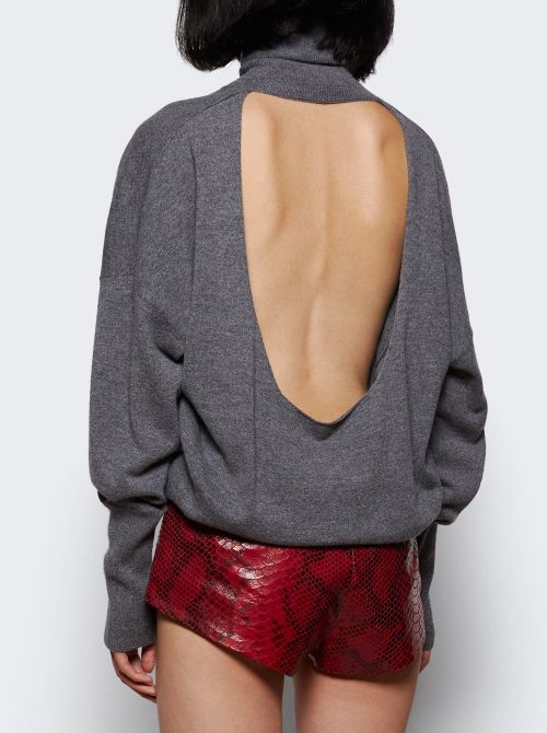Backless Jumper Grey