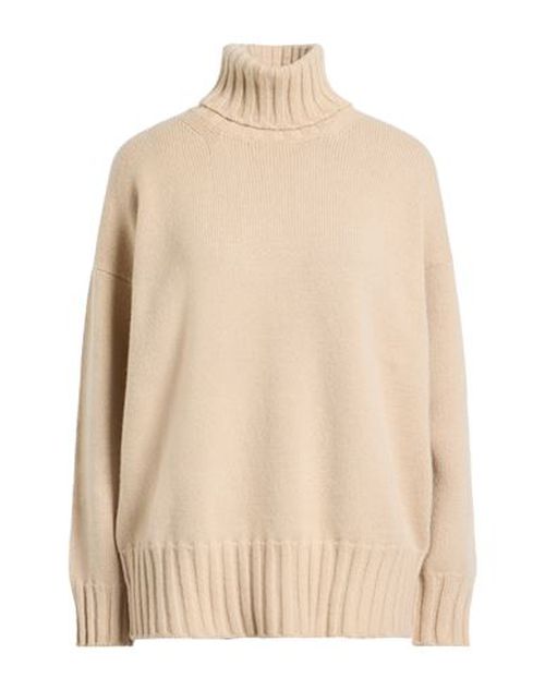 Woman Turtleneck Cream Size 10 Cashmere