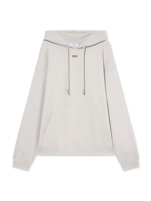 Off Stamp Skate Hoodie - Male Sweatshirts Light Stone