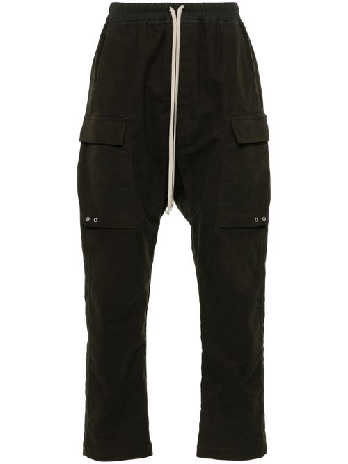 Twill-weave cargo pants - Green