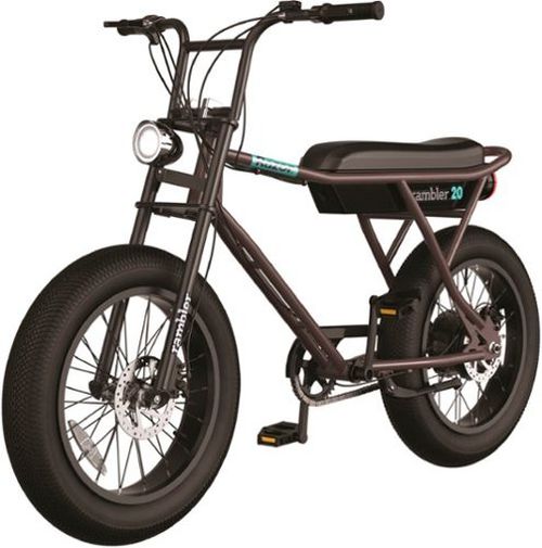 Rambler 20 eBike w/16.5 Max Operating Range & 19.9 mph Max Speed - Brown