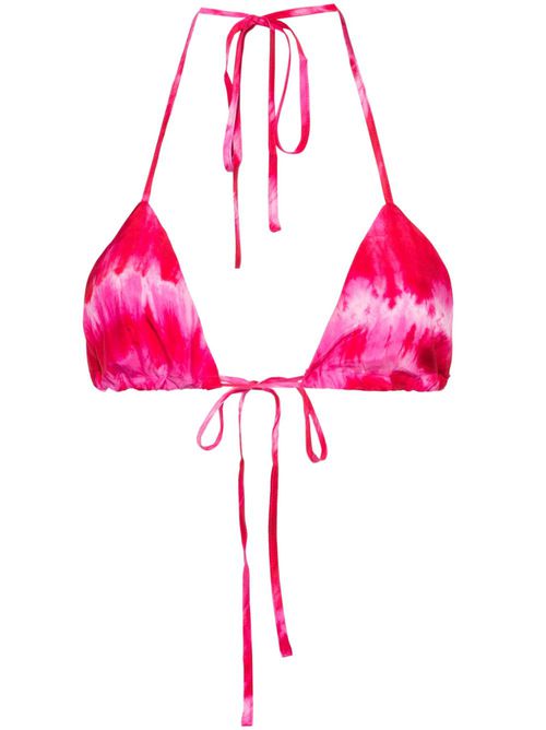 Tie-dye silk bralette - Pink
