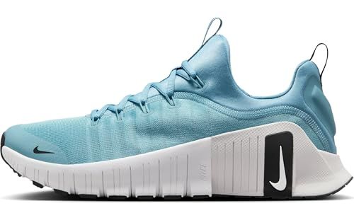 Nike Free Metcon 6 Men's Workout Shoes (FJ7127-400, Denim Turquoise/Black/Vast Grey/White)