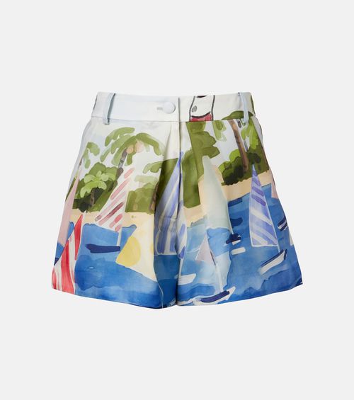 Josie printed silk shorts