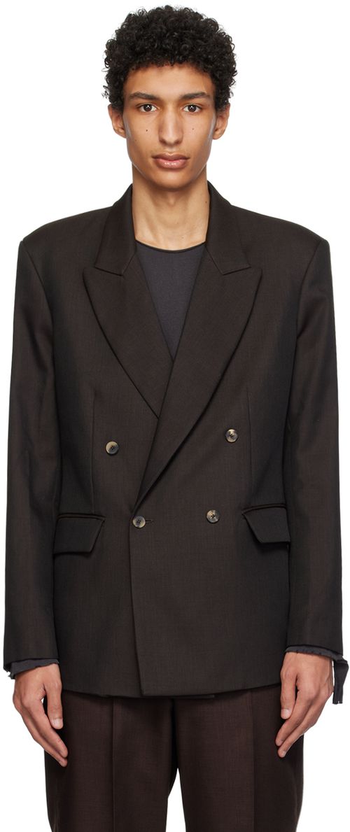 Second/Layer Brown Pico Blazer