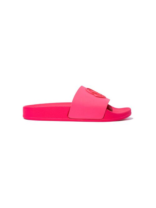 Basile logo-embossed slides - Pink