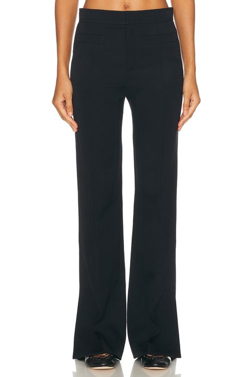 Chloe Straight Leg Trouser in Ink Navy - Navy. 40 also