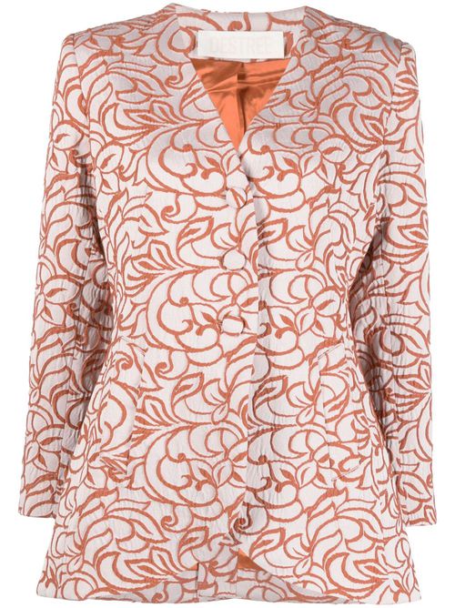 Bridget jacquard single-breasted jacket - Orange