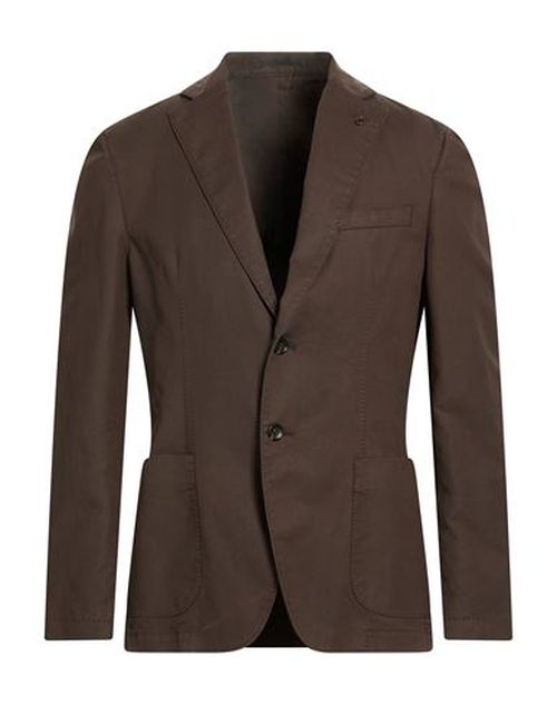 Man Blazer Chocolate brown Size 40 Cotton, Elastane
