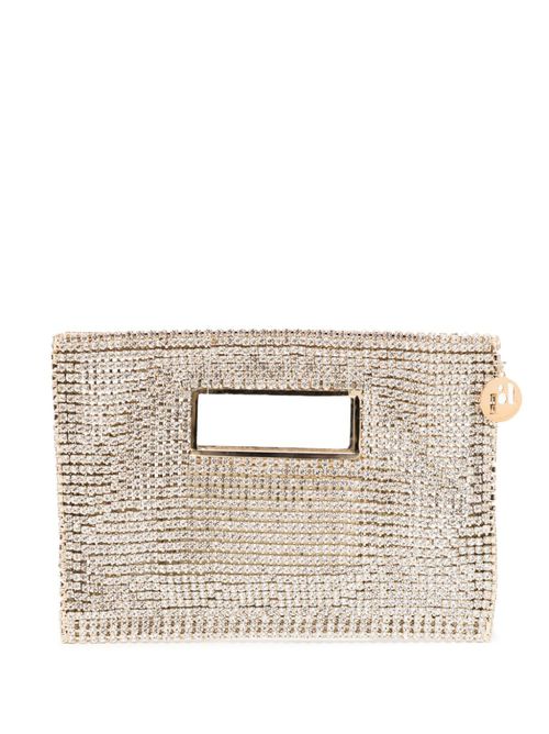 Iside crystal-embellished bag - Gold