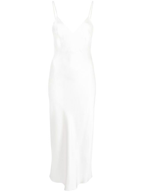 Sophia midi slip-dress - White