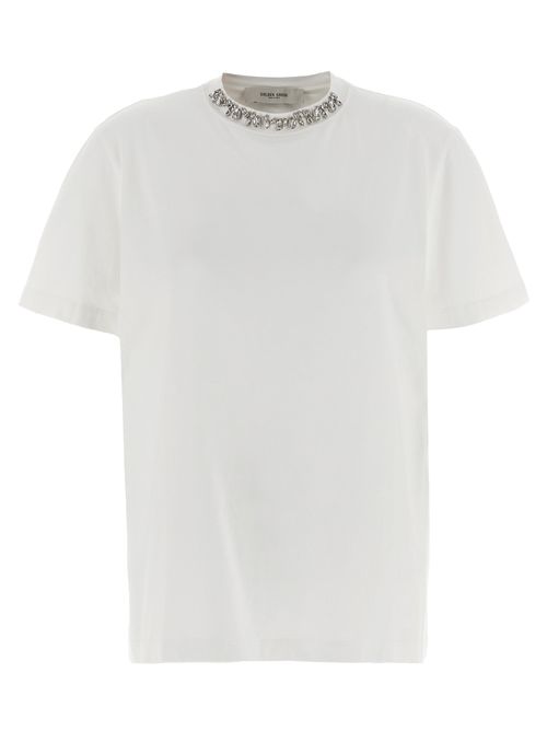 Crystal-Embellished T-Shirt — White