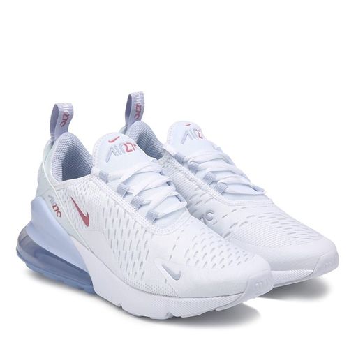 Kids' Air Max 270 Sneaker Big Kid Shoes (White/Peony)