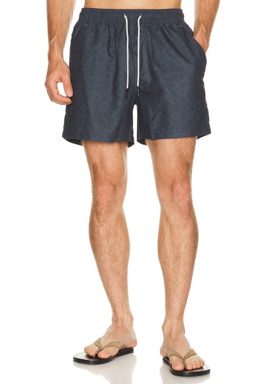 OAS Mosaico Swim Shorts in Brown