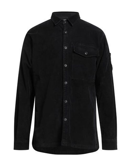 C. p. Company Man Shirt Black Size S Cotton, Elastane