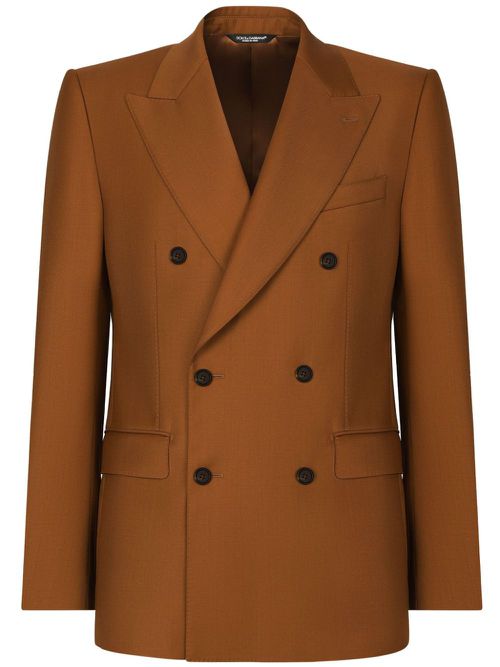 Sicilia double-breasted blazer - Brown