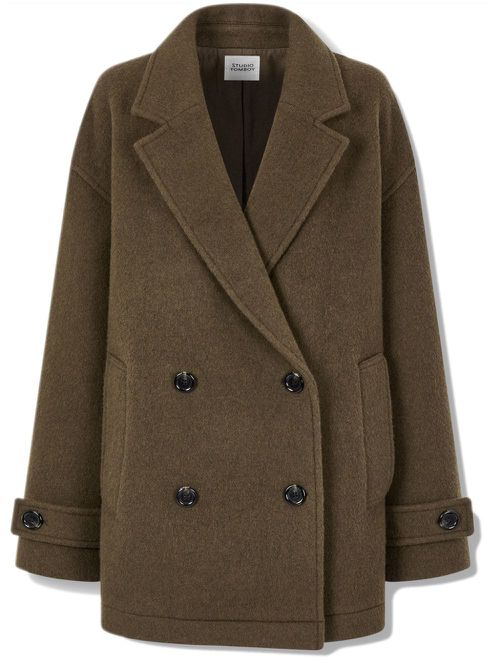 Double-breasted coat - Brown