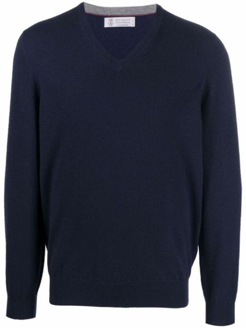 V-neck cashmere jumper