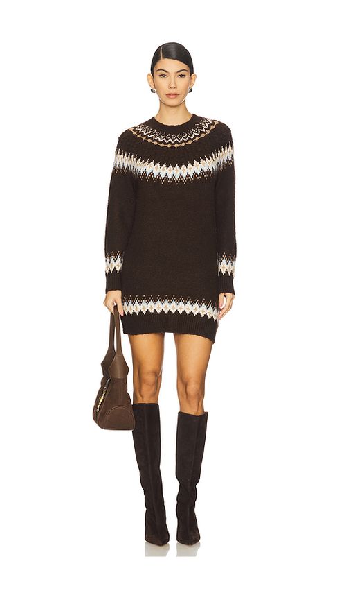 HEARTLOOM Ruby Dress in Brown. L. Also in XS, S