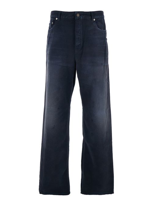 Oversized Denim Jeans — Blue
