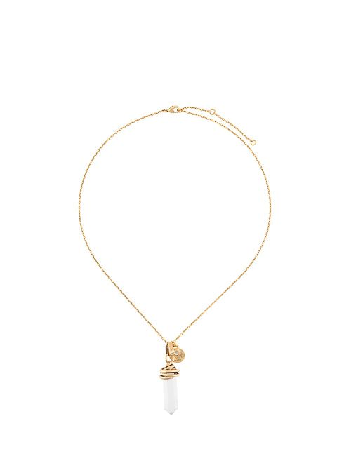 Talisman crystal necklace - Gold