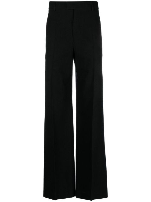 Gaspar flared-leg trousers - Black