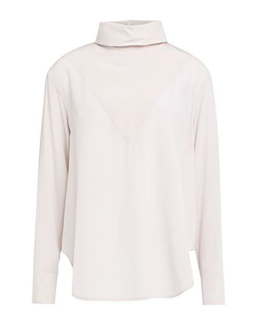 Woman Top Light grey Size 6 Silk
