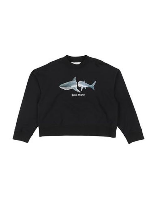 Palm Angels Kid Boy Sweatshirt Black Size 12 Cotton, Elastane